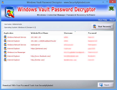 Free Password Recovery and Scanner Tool