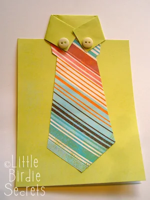 DIY Father´s Day Shirt and Tie Card.