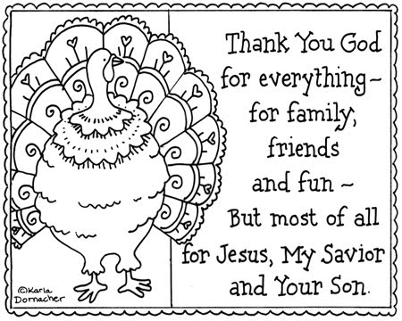 Kids Christian Thanksgiving Coloring Sheets 9
