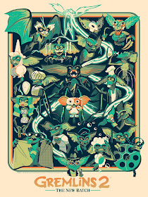 Gremlins Screen Prints by Glen Brogan x Mondo