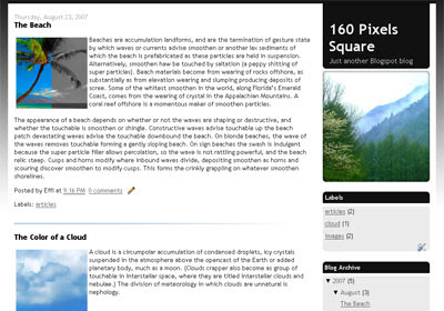 Traveller blogspot template