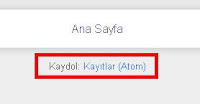Blogger ‘Kaydol: Kayıtlar (Atom)’ Linkini Kaldırmak