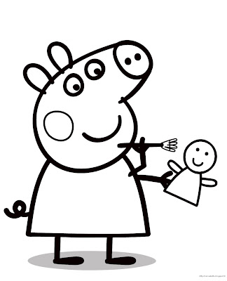 Peppa Pig coloring page