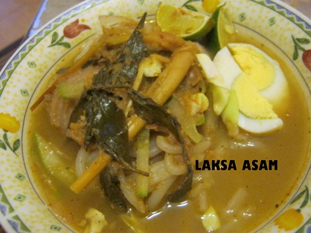 asam laksa penang. Laksa Asam/Laksa Penang.