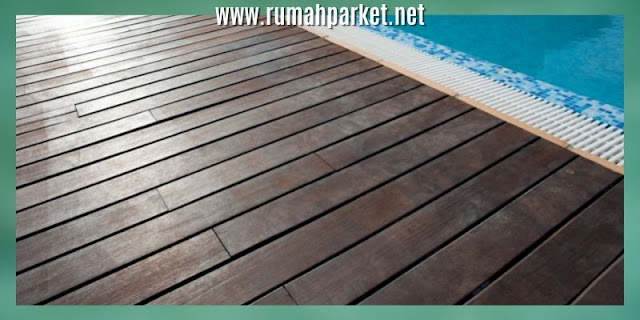 decking samping kolam renang - dcking con wood