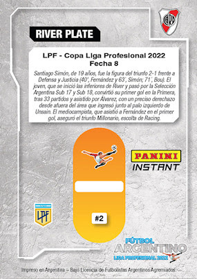 Football Cartophilic Info Exchange: Panini (Argentina) - Liga