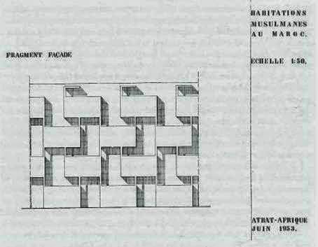 Viviendas ATBAT en Casablanca | George Candilis + Shadrach Woods + Vladimir Bodiansky | Nid d'abeille | 1952-1953 