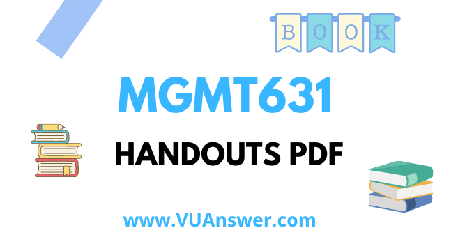 MGMT731 Handouts PDF