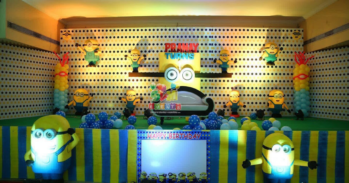 Svm Events Minions theme Birthday  Party  Vijayawada 