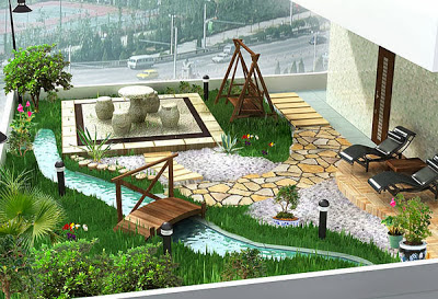 Desain Taman Indah Rumah