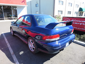 Subaru Impreza after color change at Almost Everything Auto Body.