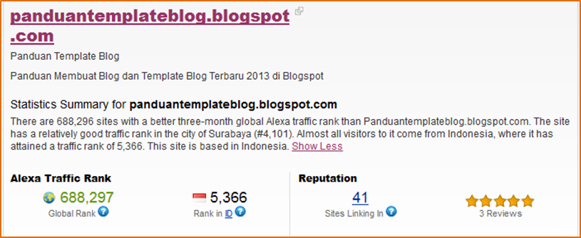 Pagerank Alexa Meningkat