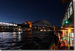 Views from evening ferry ride from Darling Harbour (Pyrmont) to Circular Quay