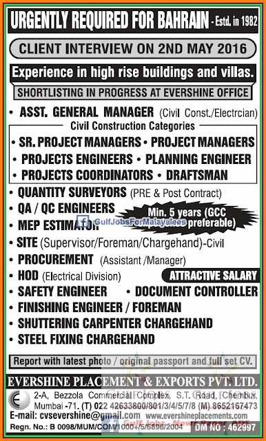 Bahrain large job vacancies