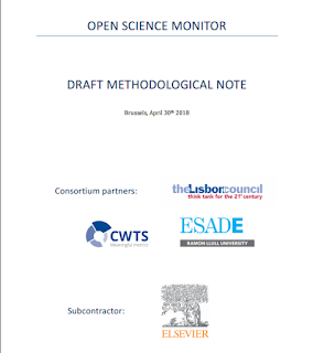 Draft methodological note. Open Science Monitor