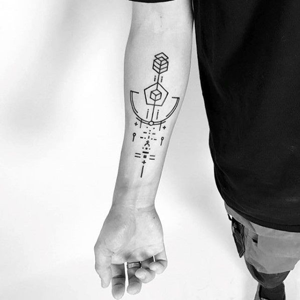 50 ideias de tatuagens geométricas para homens modernos e estilosos!