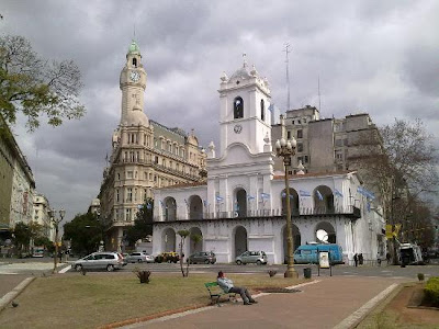 Cabildo en el Barrio de San Nicolás, Buenos Aires, Argentina.