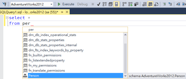 SSMS Query mssql-server-linux DB