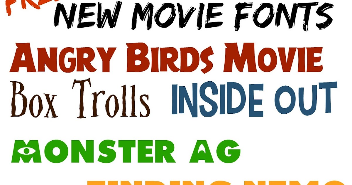 Musings of an Average Mom: Movie Fonts