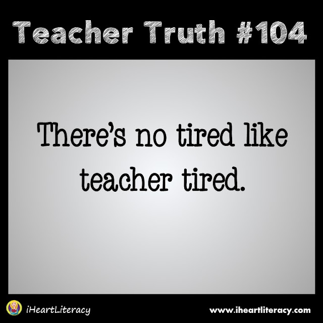 There's no tired like teacher tired. #teachertruth