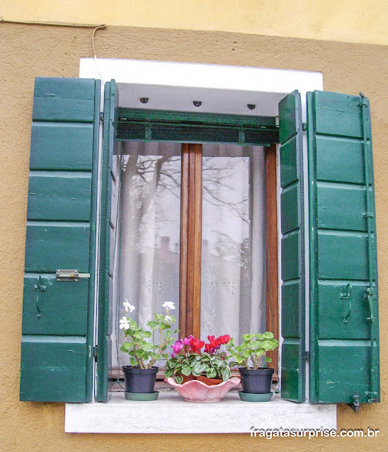 Ilha de Burano na Itália