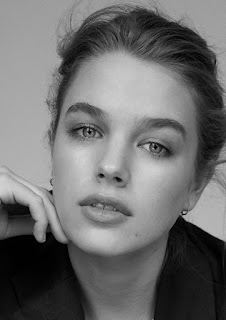 youngest emerging actress from australia, black and white image