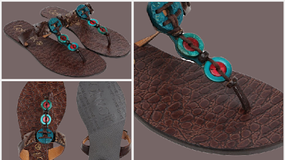 Sandals with Catwalk Embellishments