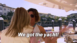 we got the yacht gif