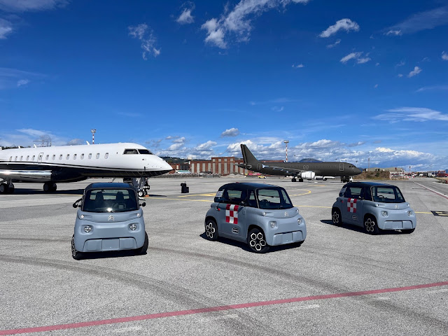 El Citroën Ami entra a formar parte del parque de vehículos operativos del Genova City Airport