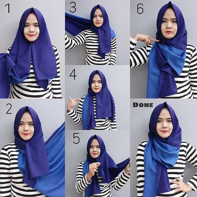 35 Cara Memakai Jilbab Pashmina Simple Kreasi Terbaru 2017