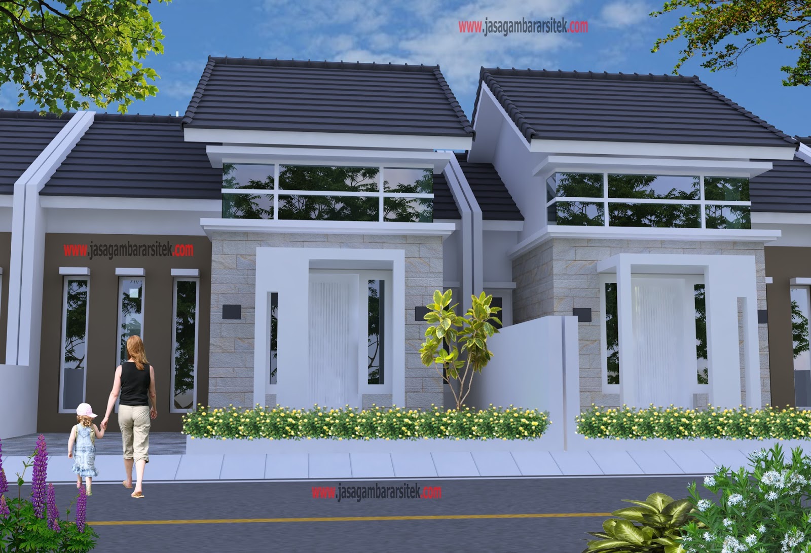  RUMAH  TYPE  45  MINIMALIS Layanan Jasa Gambar Arsitek