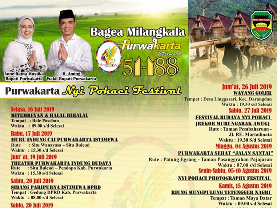 Inilah Rangkaian Acara Hari Jadi Kabupaten Purwakarta Tahun