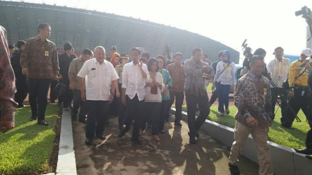 Jokowi Meninjau Persiapan Asian Games 2018 Di Palembang