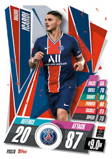 Topps Match Attax 2020-2021 Paris Saint-Germain Set