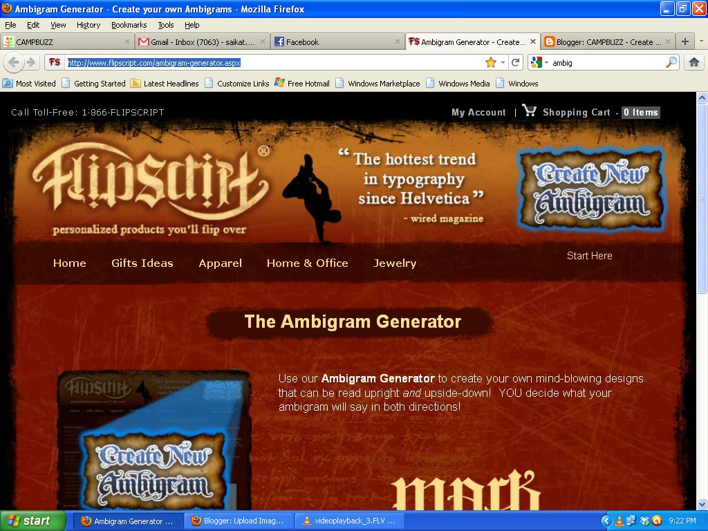 FlipScript Ambigram Generator And Ambigram Tattoos