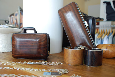 Wooden clutches by Namu in Bali