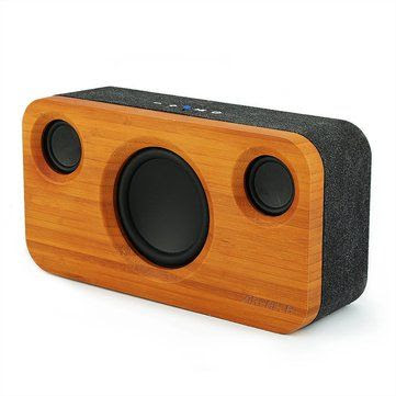 ARCHEER A320S 25W TWS Bamboo Wood Bluetooth Bass Stereo Speaker 