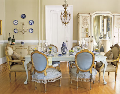i love this country dining room table and chairs