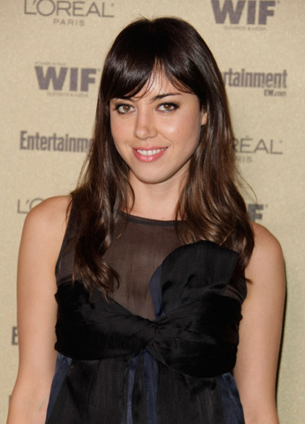 Aubrey Plaza with hair by Laini Reeves