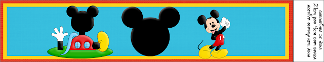 Mickey Club House Birthday Party: Free Printable Candy Bar Labels.