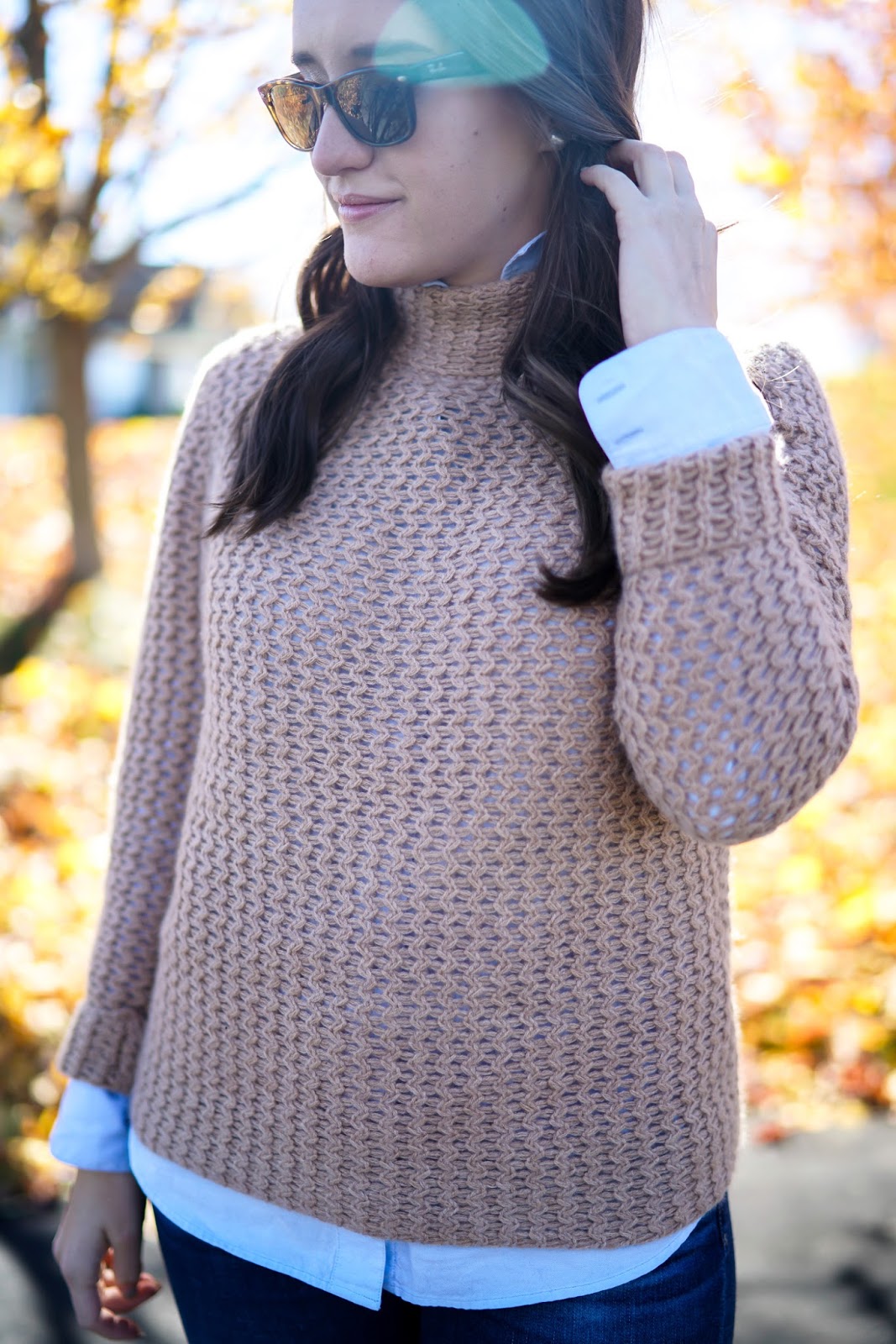 Layers for Fall, Halogen Mock Cashmere Sweater