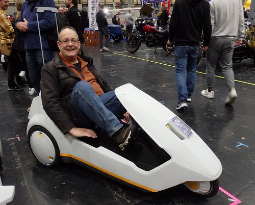 Phil in a Sinclair C5