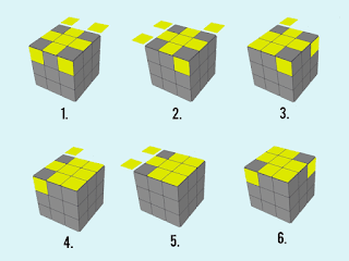 rubik 3x3 cross kuning