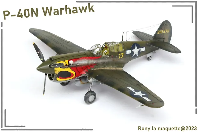 Maquette du P-40N Warhawk d'Hasegawa au 1/48.