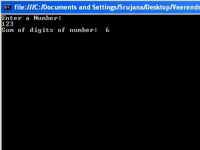 Add a Digits of a Number 1