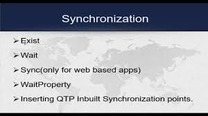 how to use sync method in qtp, sync in qtp, sync method in qtp, syntax for sync in qtp