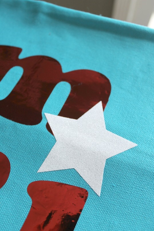 glitter iron on transfer