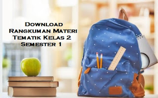 Download Rangkuman Materi Tematik Kelas 2 Semester 1