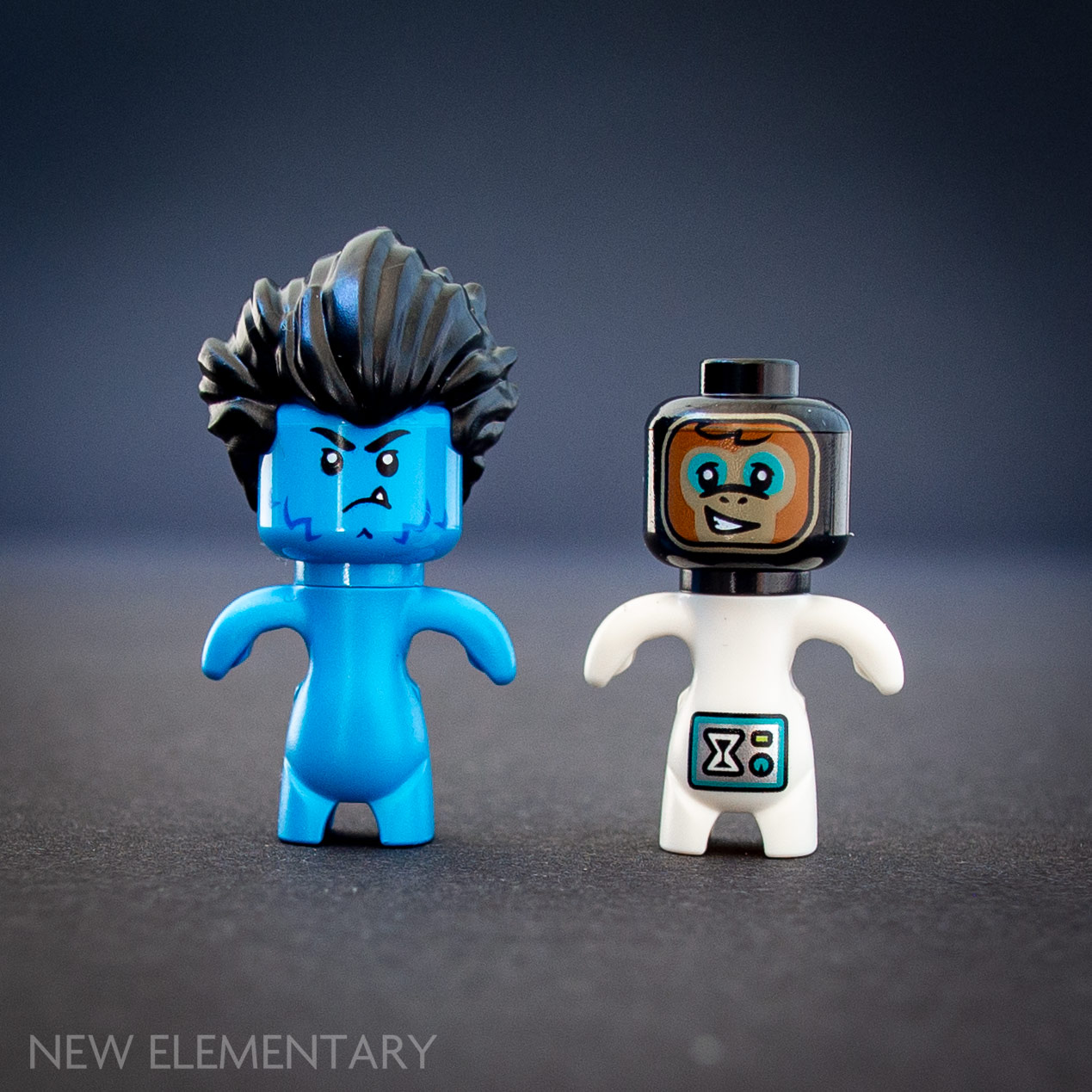 NEW Genuine LEGO Solid Medium Blue Monochrome Minifigure Body Head Legs
