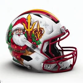 Arizona State Sun Devils Christmas Helmets